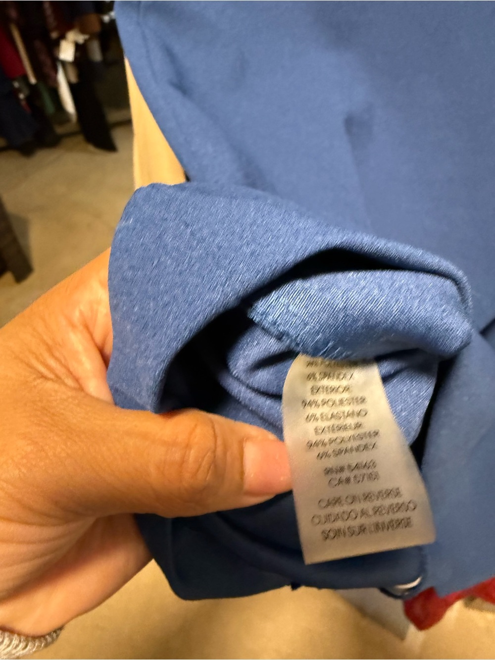 Calvin Klein Slate Blue Midi Dress with Slim Belt - Picture 4 of 10